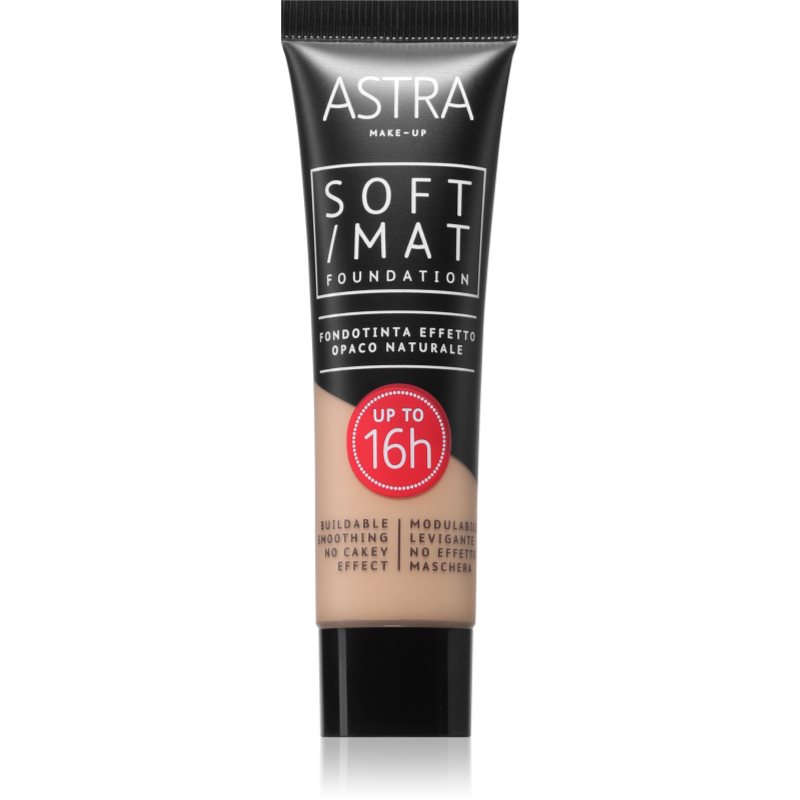 Astra Make-up Soft Mat Foundation make-up cu textura usoara culoare 004 vanilla 30 ml