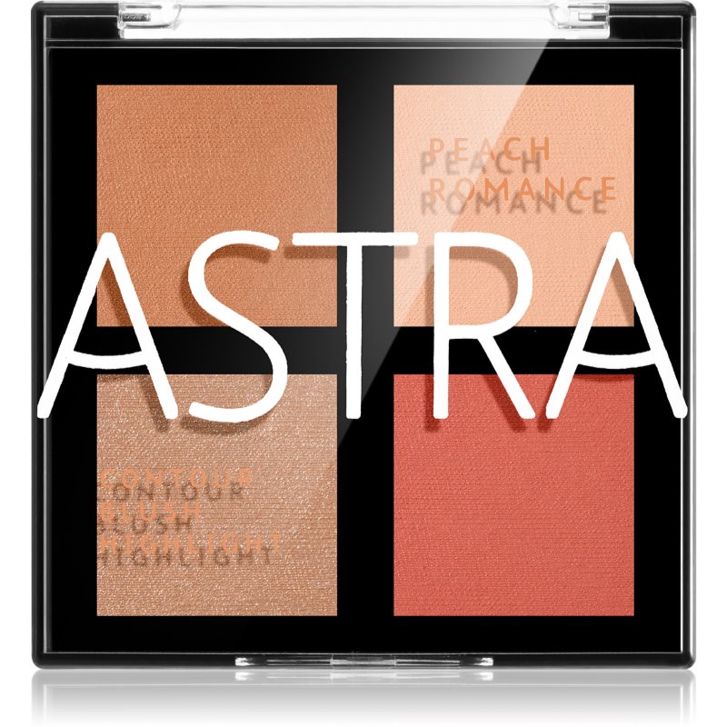 Astra Make-up Romance Palette Patela pentru conturul fetei faciale culoare 01 Peach Romance 8 g