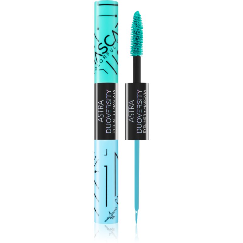 Astra Make-up Duoversity Mascara și creion contur 2 in 1 culoare 02 Ethereal Beat 2x3,5 ml