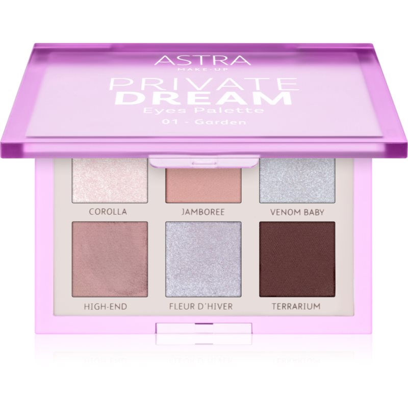 Astra Make-up Private Dream Palette paletă cu farduri de ochi culoare 01 - Garden 1 buc