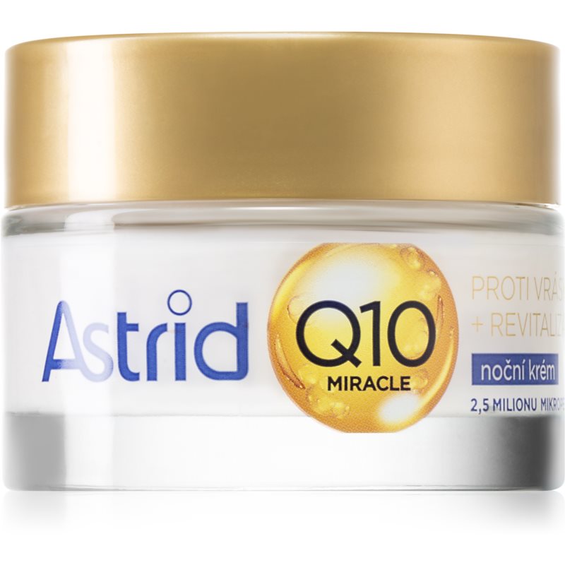 Astrid Q10 Miracle crema de noapte împotriva tuturor semnelor de imbatranire cu coenzima Q10 50 ml