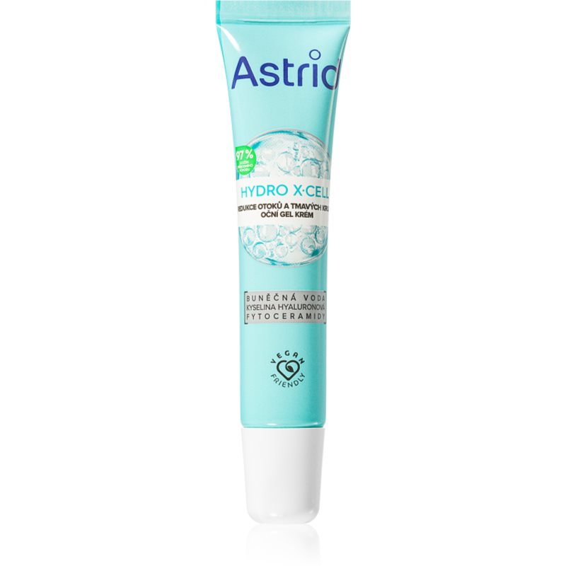 Astrid Hydro X-Cell gel-crema pentru ochi împotriva ridurilor și a cearcănelor întunecate 15 ml