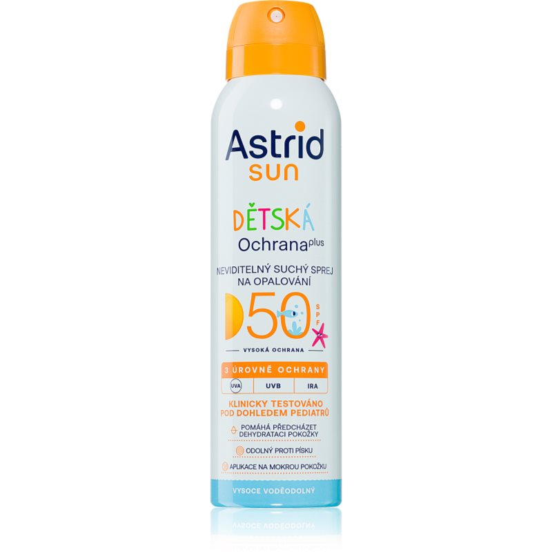 Astrid Sun spray transparent pentru bronzat pentru copii SPF 50 150 ml