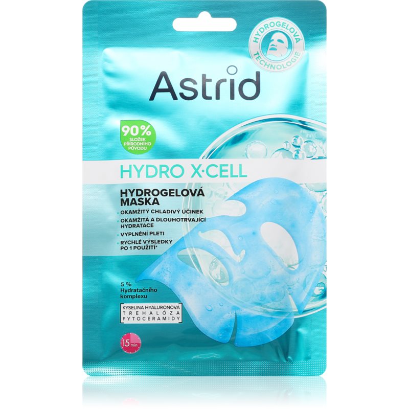 Astrid Hydro X-Cell masca cu hidrogel pentru o piele neteda si pentru a reduce vizibilitatea ridurilor 1 buc