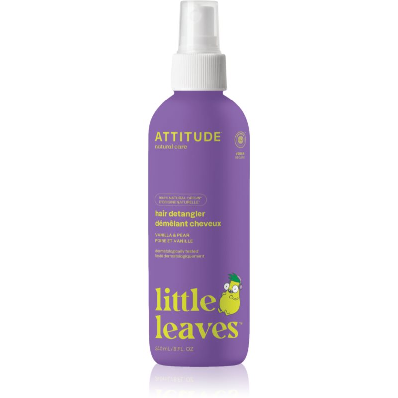 Attitude Little Leaves Vanilla & Pear spray pentru par usor de pieptanat pentru copii 240 ml