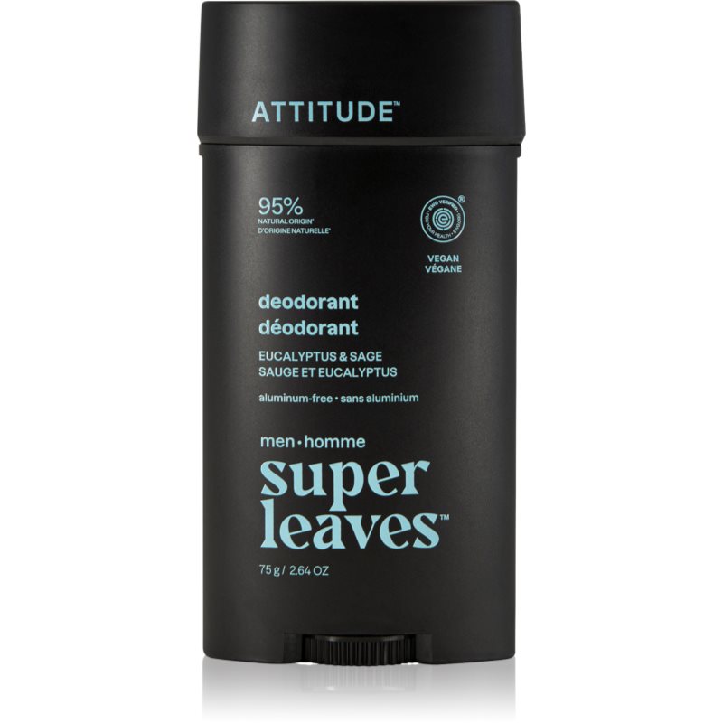 Attitude Super Leaves Men Deodorant deodorant pentru bărbați Eucalyptus & Sage 75 g