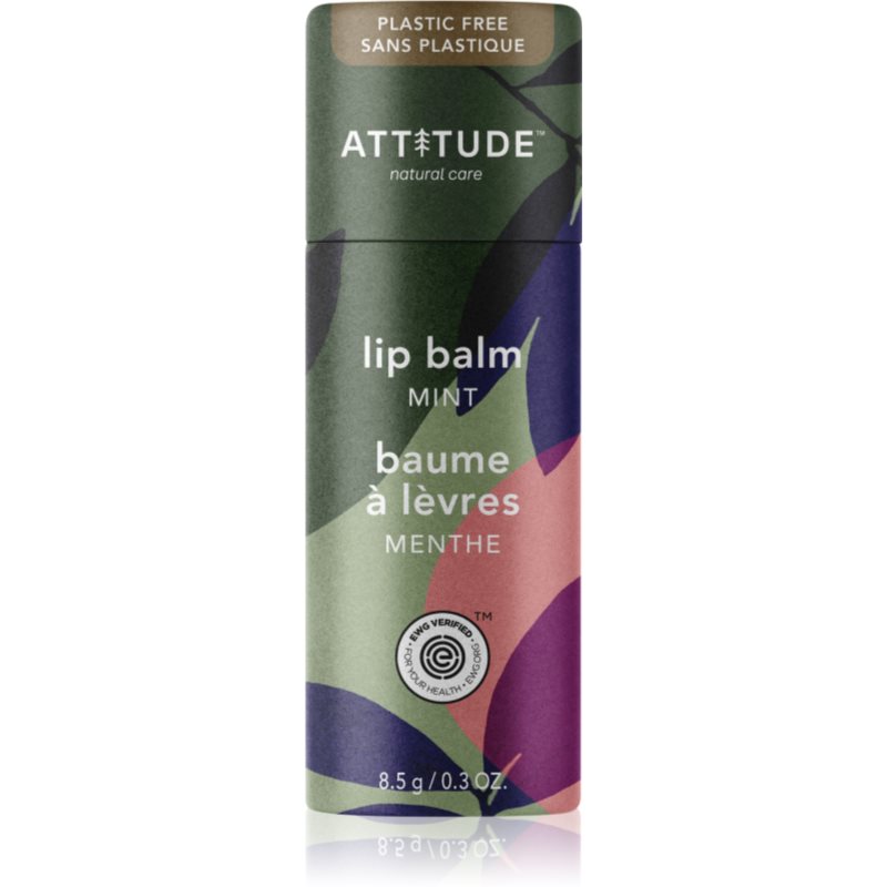 Attitude Leaves Bar Mint balsam natural de buze 8,5 g