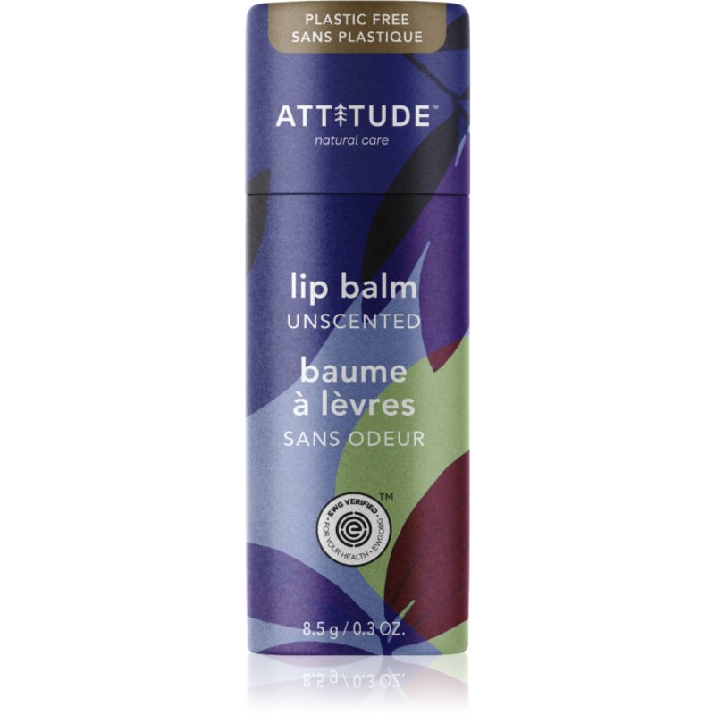 Attitude Lip Balm Unscented balsam natural de buze 8.5 g