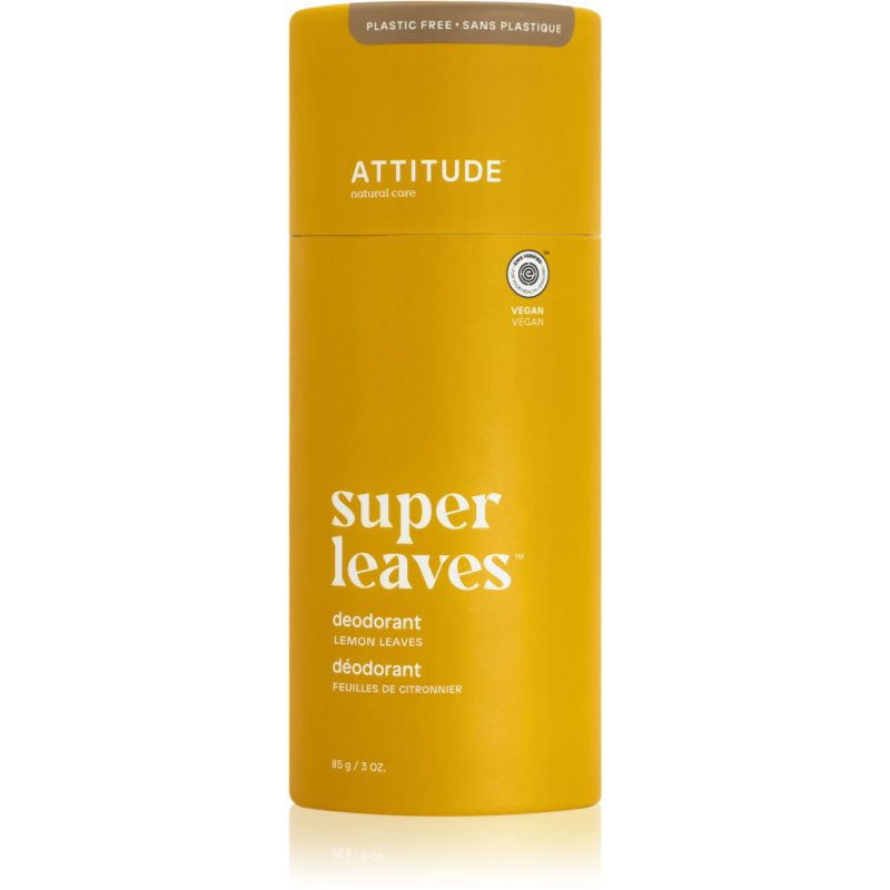 Attitude Super Leaves Deodorant deodorant fără conținut săruri de aluminiu Lemon Leaves 85 g