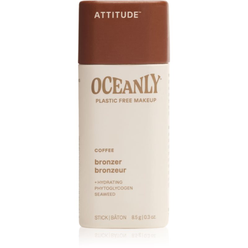 Attitude Oceanly Plastic Free Makeup bronzer solid culoare Coffee 8.5 g