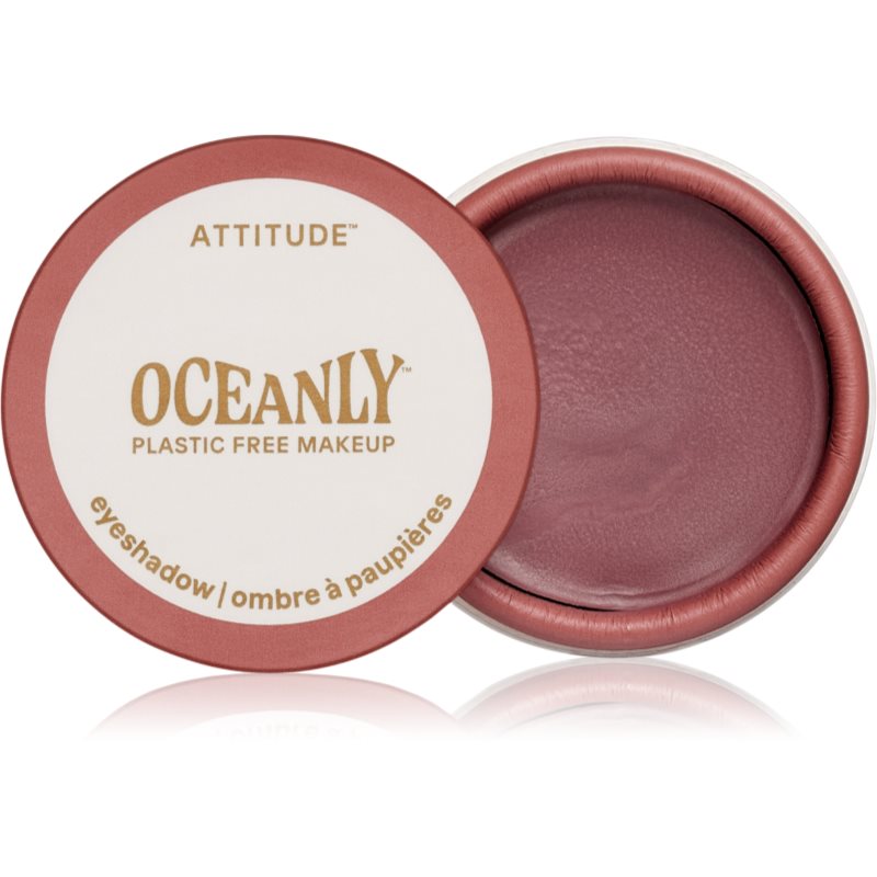 Attitude Oceanly Plastic Free Makeup fard de pleoape cremos cu efect matifiant culoare Dusty Rose 5 ml