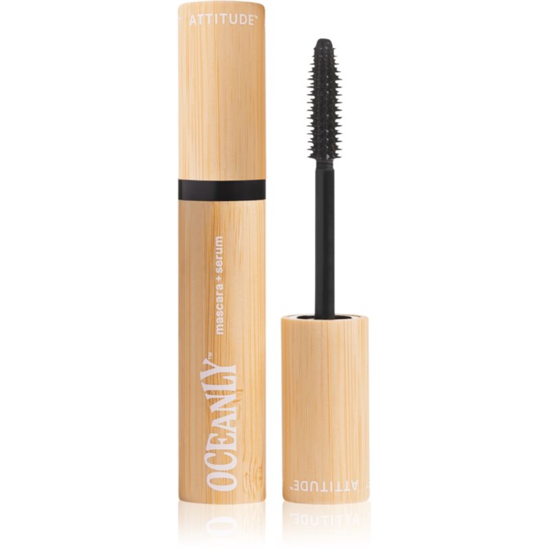 Attitude Oceanly Plastic Free Makeup rimel cu ser cu efect de nutritiv culoare Black 7 g