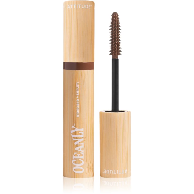 Attitude Oceanly Plastic Free Makeup rimel cu ser cu efect de nutritiv culoare Brown 7 g