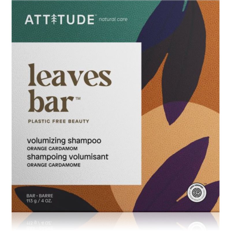 Attitude Leaves Bar Orange Cardamon șampon solid pentru volum 113 g