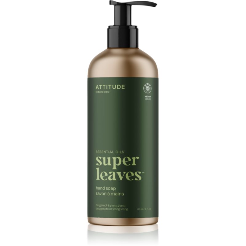 Attitude Super Leaves Essentials săpun natural de maini Bergamot & Ylang Ylang 473 ml