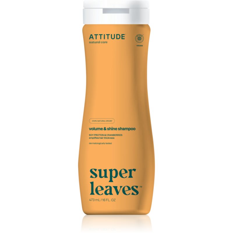 Attitude Super Leaves Volume & Shine sampon natural cu efect detoxifiant 473 ml