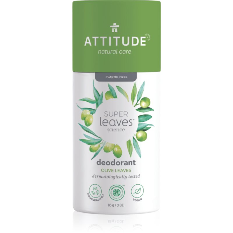 Attitude Super Leaves Olive Leaves deodorant fără conținut săruri de aluminiu 85 g