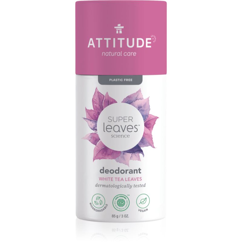 Attitude Super Leaves White Tea Leaves deodorant fără conținut săruri de aluminiu 85 g