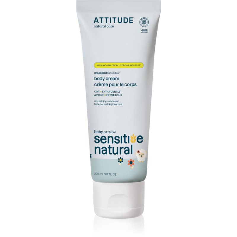 Attitude Sensitive Natural Baby Oatmeal crema calmanta si hidratanta pentru piele sensibila pentru copii 200 ml