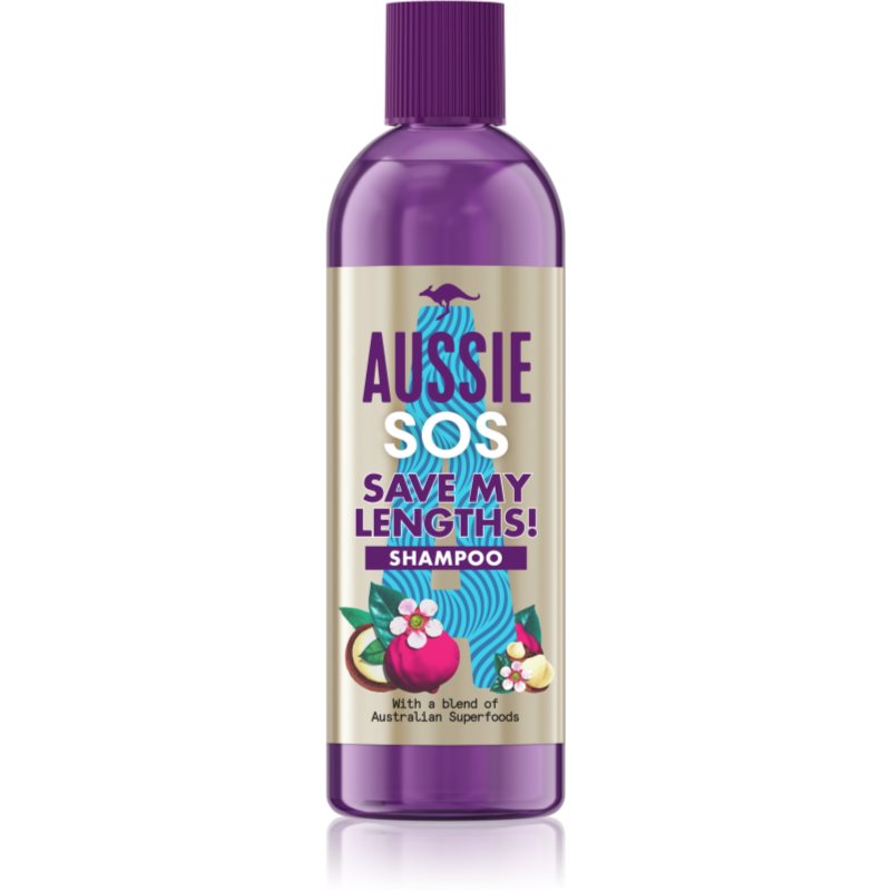 Aussie SOS Save My Lengths! șampon pentru regenerarea părului slab și deteriorat pentru femei 290 ml