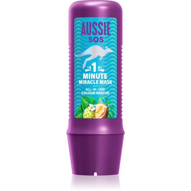 Aussie 1 Minute Miracle Color Rescue mască hrănitoare pentru păr vopsit 250 ml