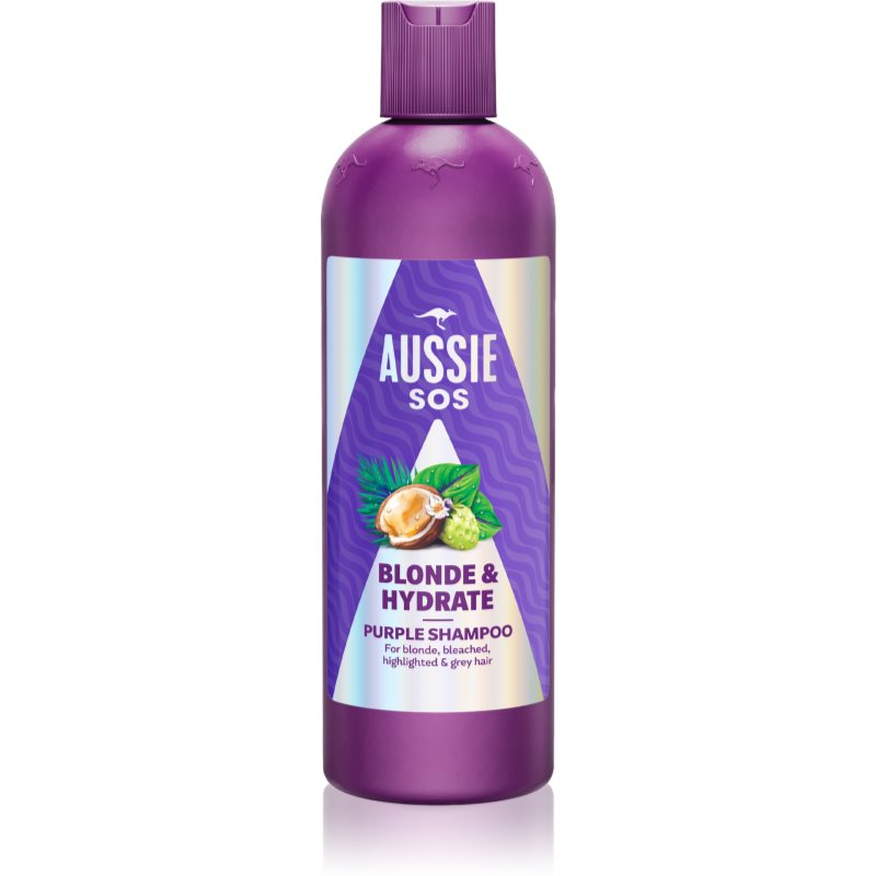 Aussie SOS Blonde Hydrate sampon tonifiant cu violete pentru par blond 300 ml