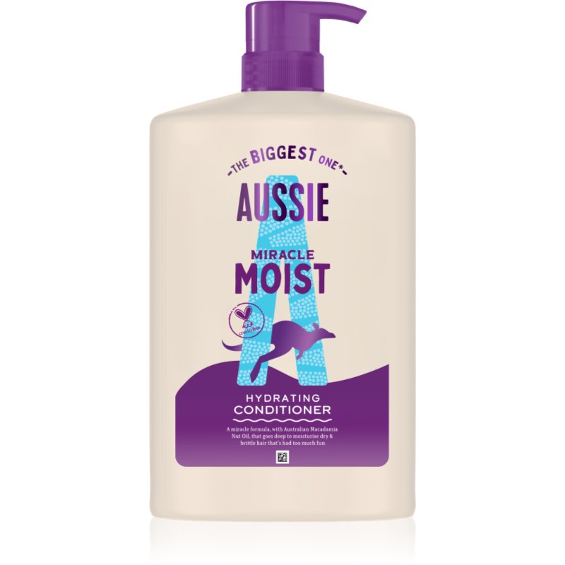 Aussie Miracle Moist balsam hidratant pentru păr uscat și deteriorat 1000 ml Aussie Miracle Moist balsam hidratant pentru păr uscat și deteriorat 1000 ml