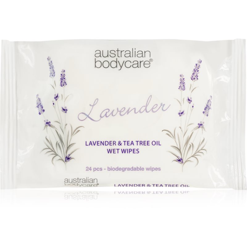 Australian Bodycare Tea Tree Oil & Lavender Șervețele umede pentru fata si corp 24 buc