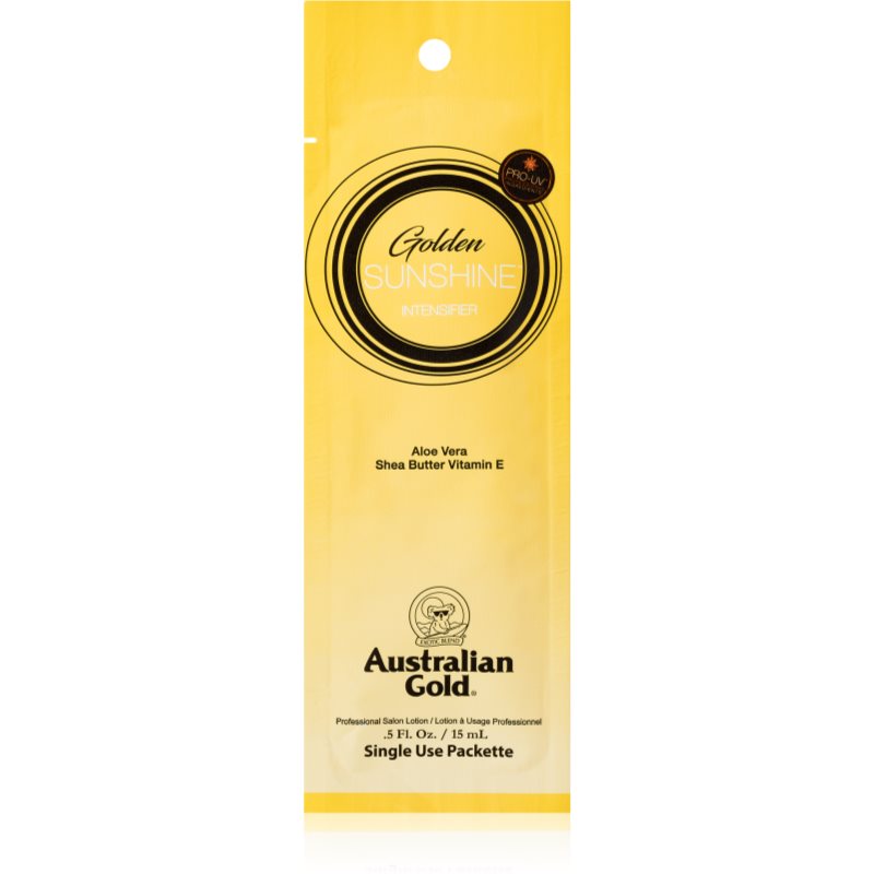 Australian Gold Gold Sunshine loțiune de bronzare pentru intensificarea bronzului 15 ml