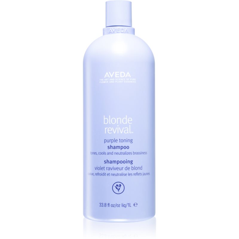 Aveda Blonde Revival™ Purple Toning Shampoo Sampon Tonifiant Cu Violete Pentru Iluminarea Parului Sau Pentru Parul Cu Suvite 1000 Ml