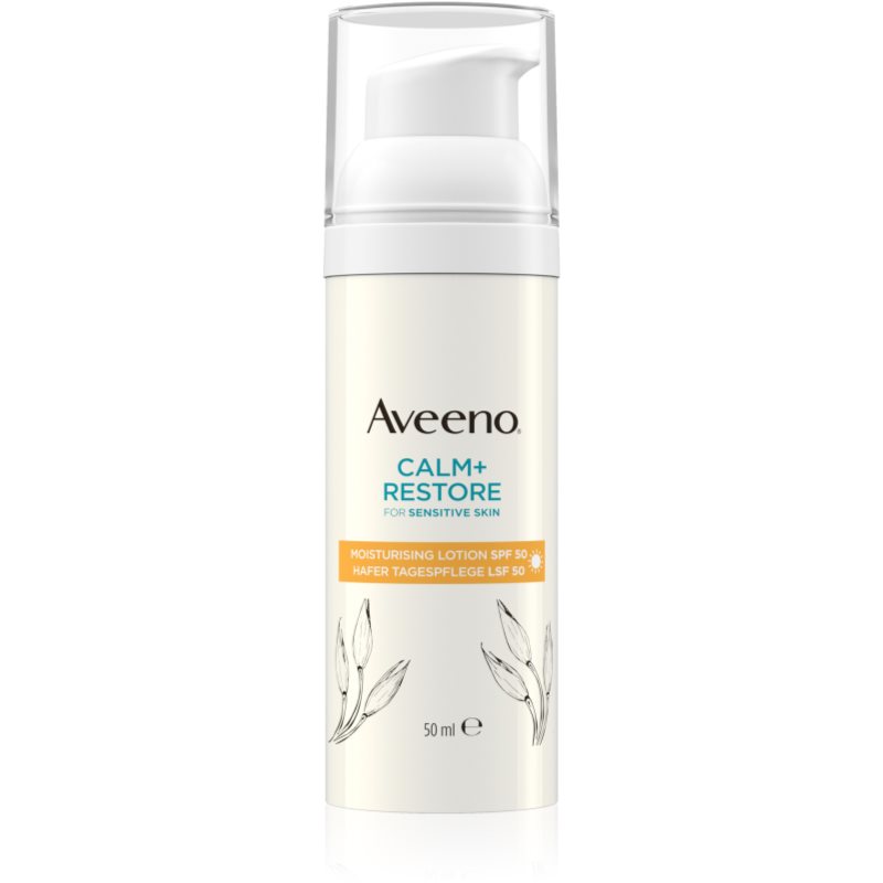 Aveeno Calm + Restore lotiune hidratanta SPF 50 50 ml