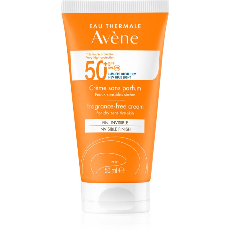 Avène Sun Fragrance-Free Cream cremă pentru plaja fara parfum SPF 50+ 50 ml