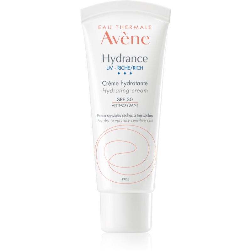 Avène Hydrance UV - Riche / Rich cremă hidratantă pentru tenul sensibil SPF 30 40 ml