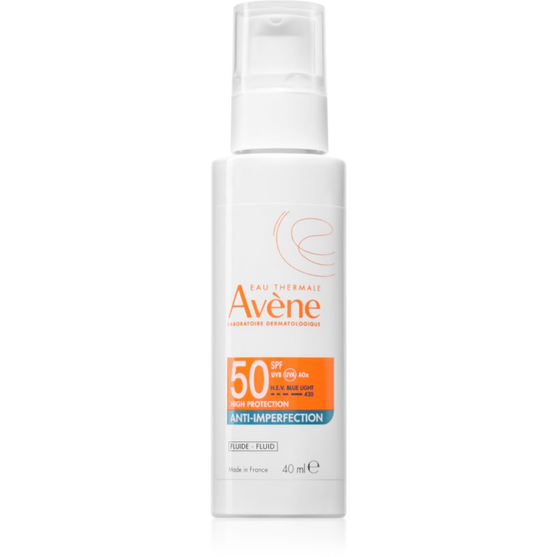 Avène Sun Anti-Imperfection protective fluid pentru ten gras și mixt SPF 50 40 ml