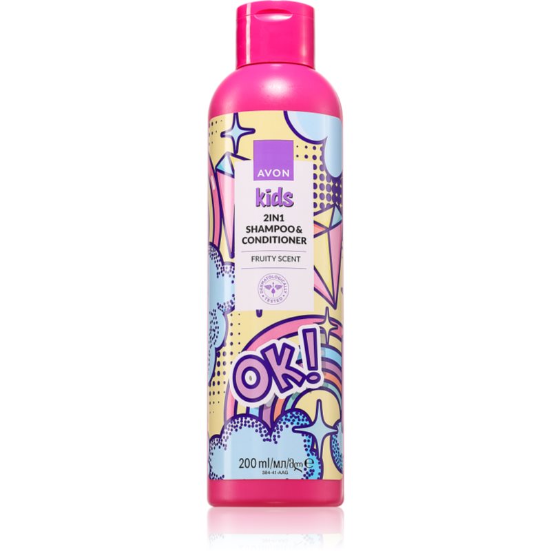 Avon Kids Fruit sampon si balsam 2 in 1 200 ml