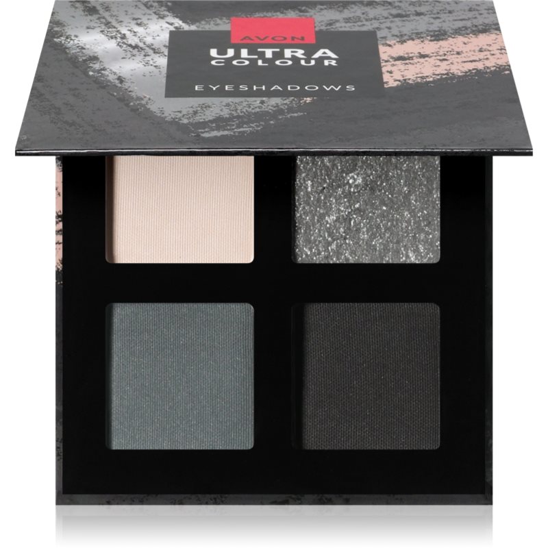 Avon Ultra Quatro paletă cu farduri de ochi culoare Silver 2.8 g