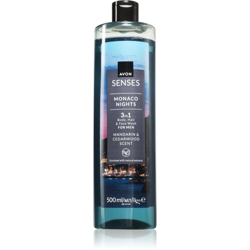 Avon Senses Monaco Nights gel de duș 3 in 1 500 ml