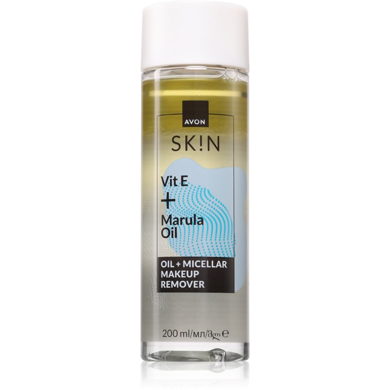 Avon Sk!n Vit E + Marula Oil demachiant in doua faze 200 ml