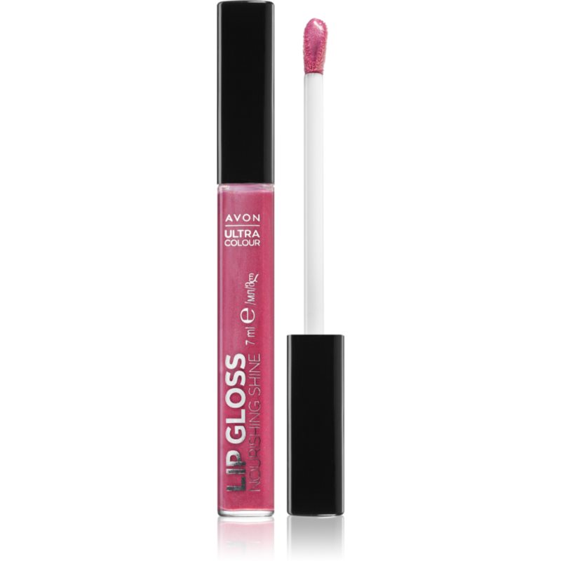 Avon Ultra Colour Shine lip gloss nutritiv culoare Forbidden Fig 7 ml