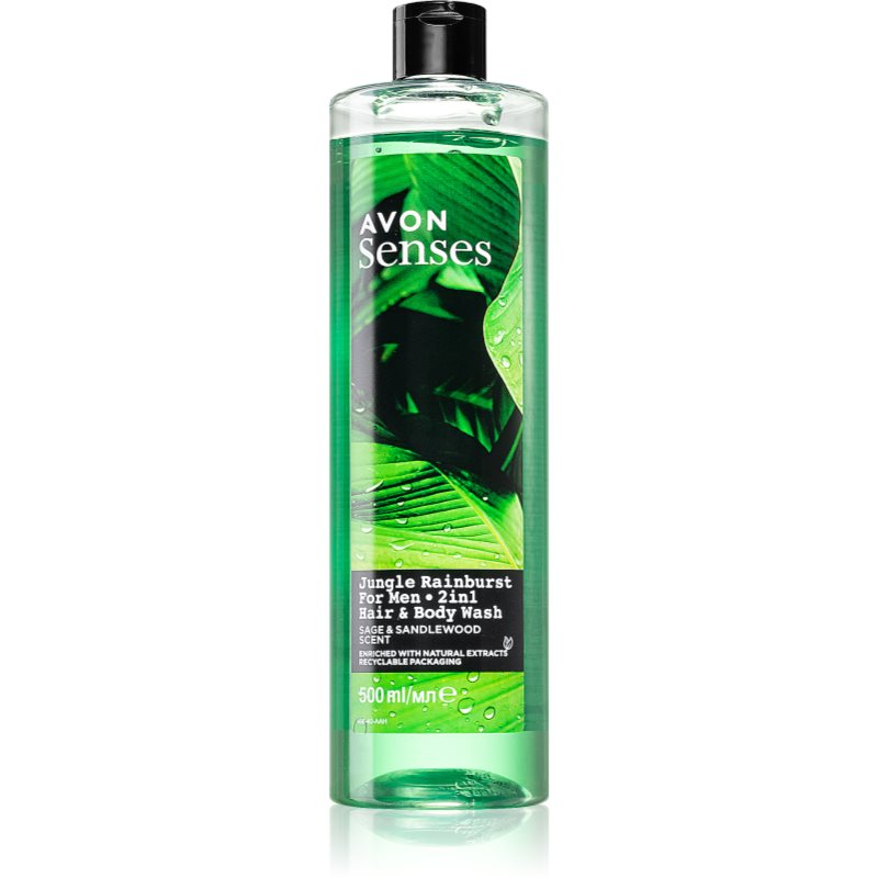 Avon Senses Jungle Rainburst gel de dus si sampon 2in1 500 ml