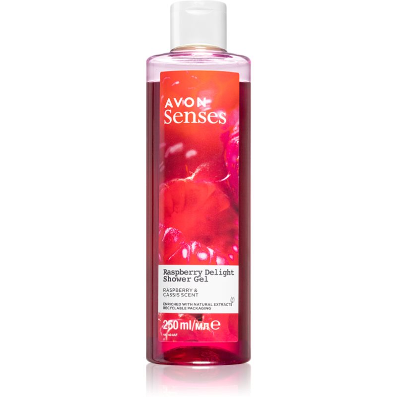 Avon Senses Raspberry Delight gel calmant pentru dus 250 ml