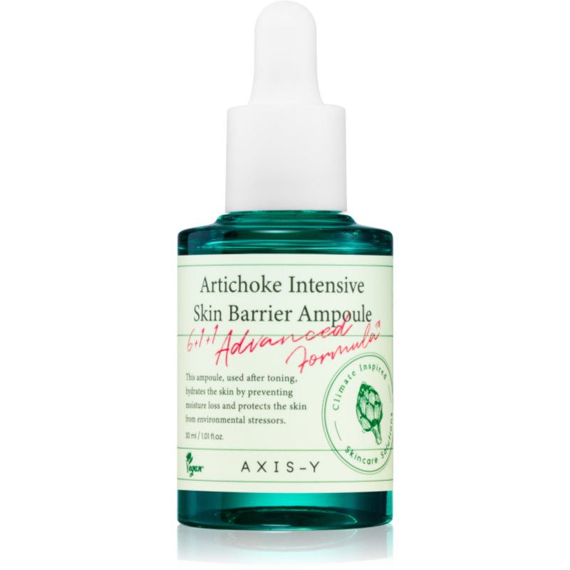 AXIS-Y 6+1+1 Advanced Formula Artichoke Intensive Skin Barrier Ampoule ser regenerant si iluminator pentru a calma si intari pielea sensibila 30 ml