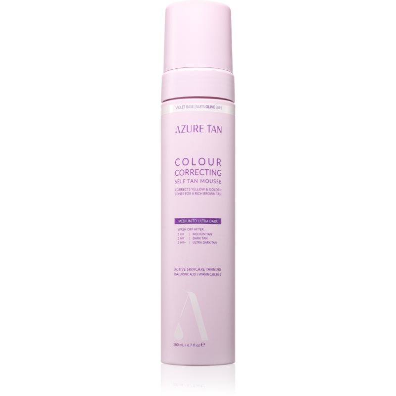 Azure Tan Violet Base spuma autobronzanta pentru corp culoare Medium to Ultra Dark 200 ml