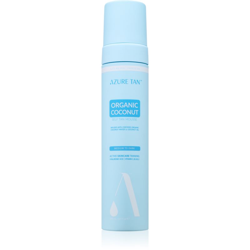Azure Tan Organic Cocunat spuma autobronzanta culoare 200 ml