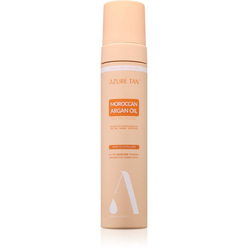 Azure Tan Maroccan Argan Oil spuma autobronzanta pentru corp culoare Dark To Ultra Dark 200 ml