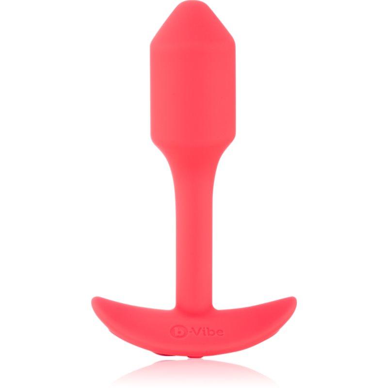 b-Vibe Snug Plug 1 dop anal vibrator orange 10 cm