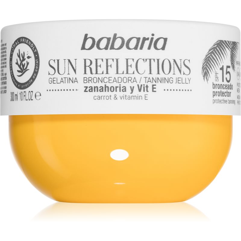 Babaria Tanning Jelly Sun Reflections gel protector SPF 15 300 ml