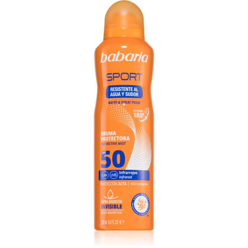 Babaria Sport spray protector pentru plajă SPF 50 200 ml