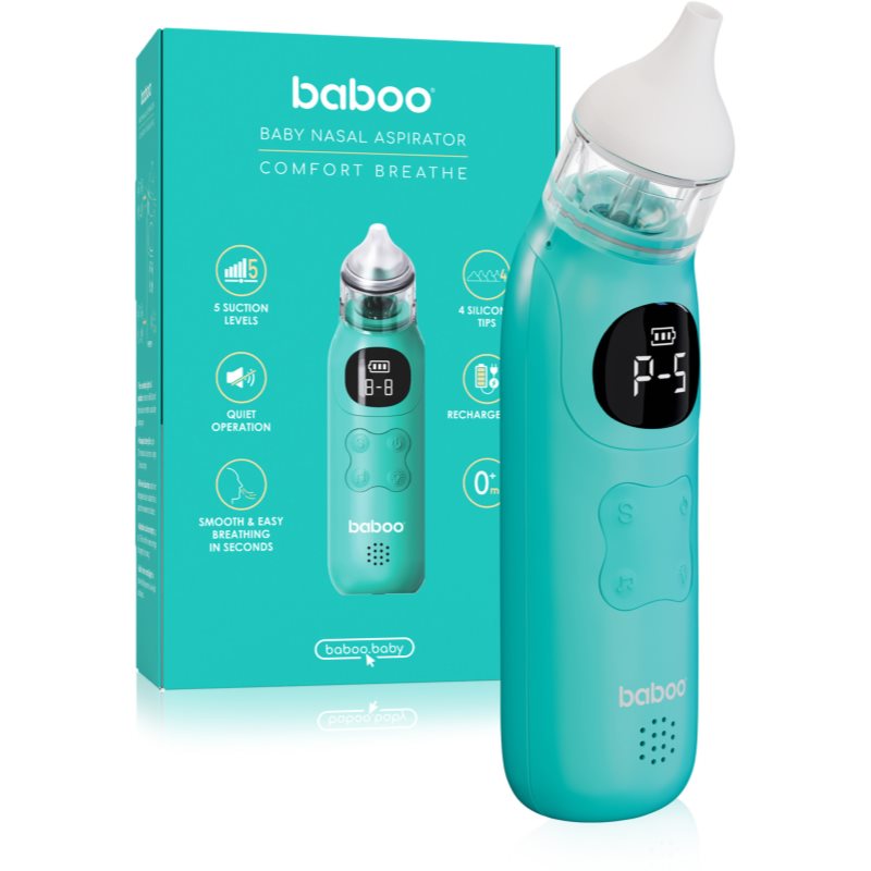 Baboo Comfort Breathe Baby Nasal Aspirator aspirator nazal pentru copii 0m+ 1 buc