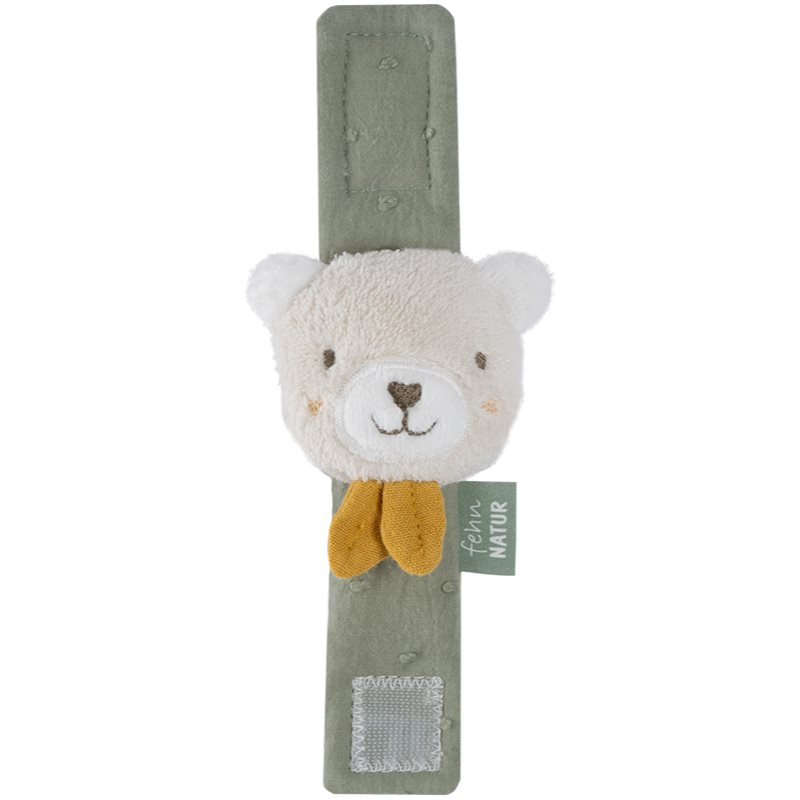 BABY FEHN fehnNATUR Wrist Rattle Bear zornăitoare de ținut în mână 1 buc